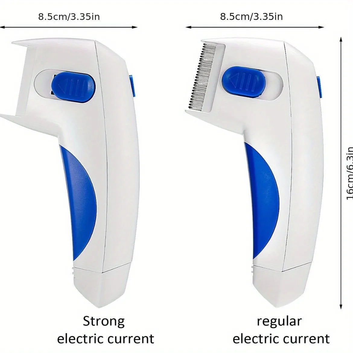 1pcs Cat & Dog lectitc Hlea Comb, hemoves oose Hai fleas,And Eggs:.lectronicice Remover, suitable For Cats, Dogs,And abits. Efec - Pape'sShop