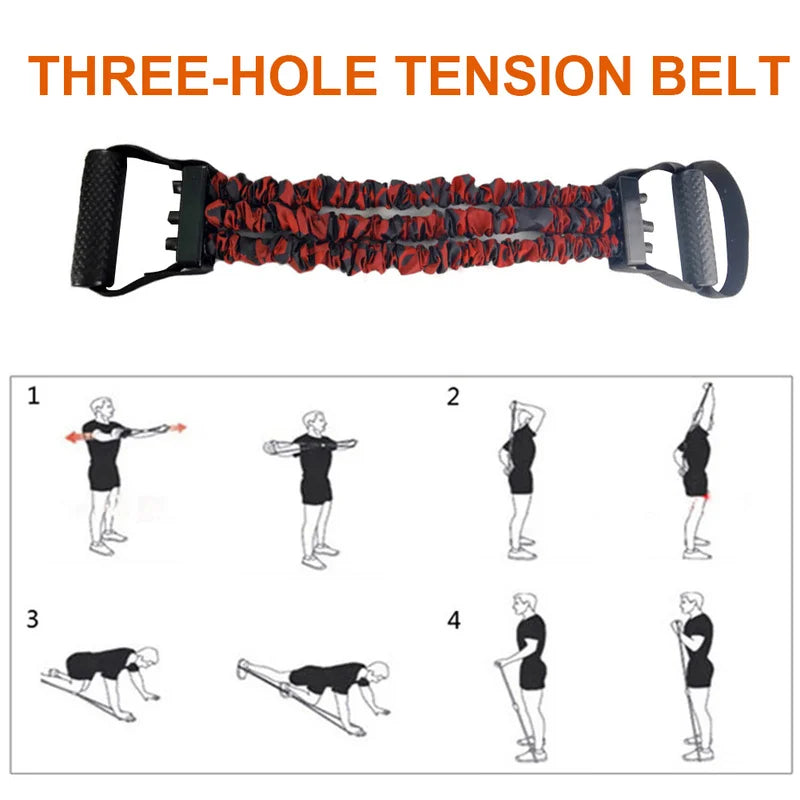 Chest Training Expander Elastic Pull-Rope Strength Trainer Multifunction Fitness Home Gym Workouts Equipment Resistance Band - Pape'sShop