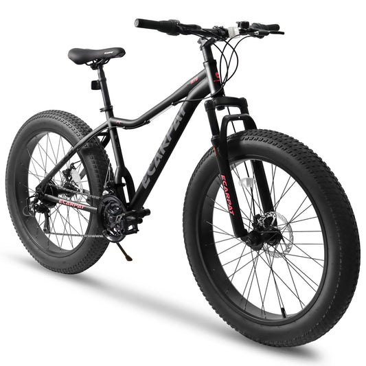Ecarpat 26 Inch Mountain Bike, 4-Inch Wide Fat Tire - Pape'sShop