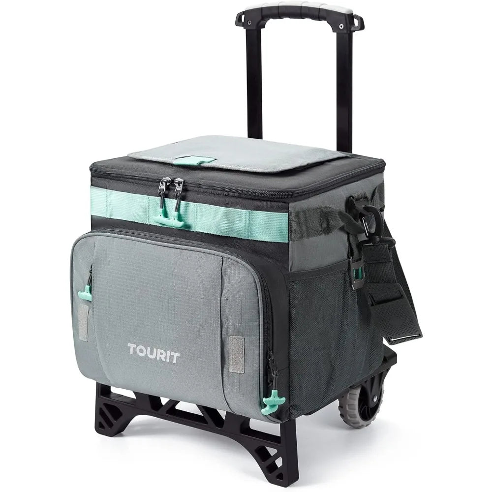 50-Can Collapsible Rolling Cooler Leakproof Insulated - Pape'sShop
