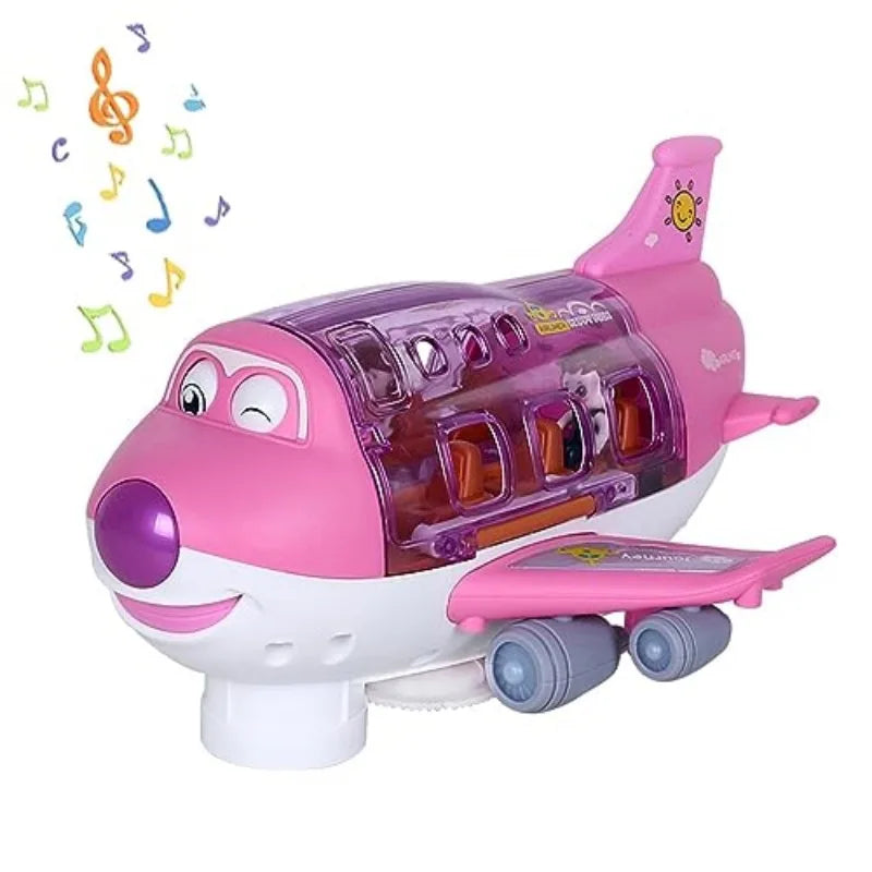 Electric Kid Transformation Aircraft Toys Car Deformation Plane Model Music Simulation Boy Children Traffic Toy Gift - Pape'sShop