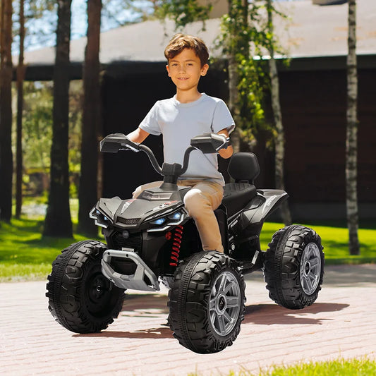 24V Kids Electric Vehicle 4-Wheeler Kids Ride On Toy Car XXXL Size ATV Electric Car for Toddler Children Gift,Spring Supspension