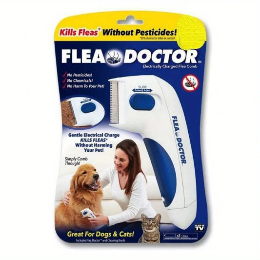 1pcs Cat & Dog lectitc Hlea Comb, hemoves oose Hai fleas,And Eggs:.lectronicice Remover, suitable For Cats, Dogs,And abits. Efec - Pape'sShop