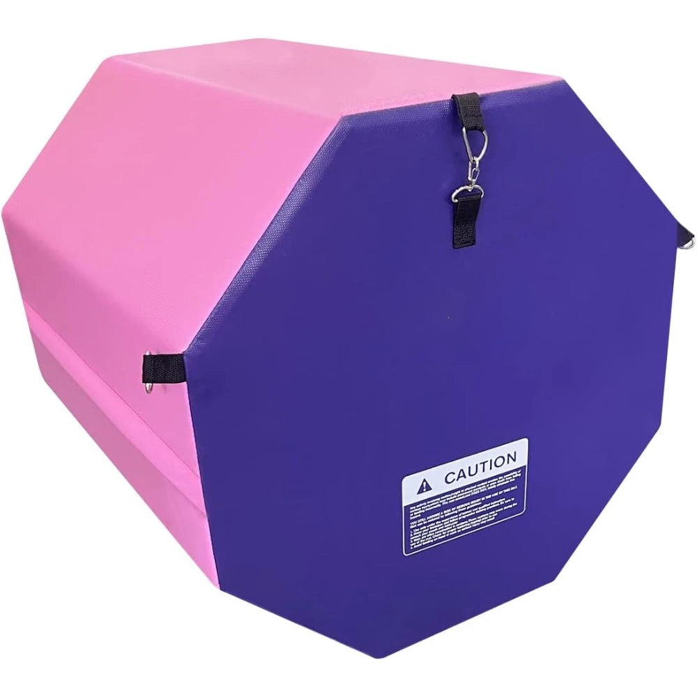 Gymnastics Octagon Tumble Mat 19"x23" with Carrying Handles,Backbend Tumbling Trainer for Home Gym Exercise - Pape'sShop
