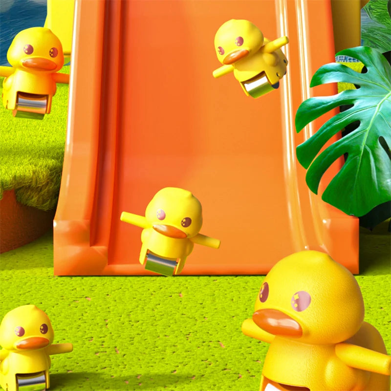 Duck Stairs Climbing Kids Toys Electric Duck Track Slide Toys Gifts Flashing Music Duck Roller Coaster Children Birthday Gifts - Pape'sShop
