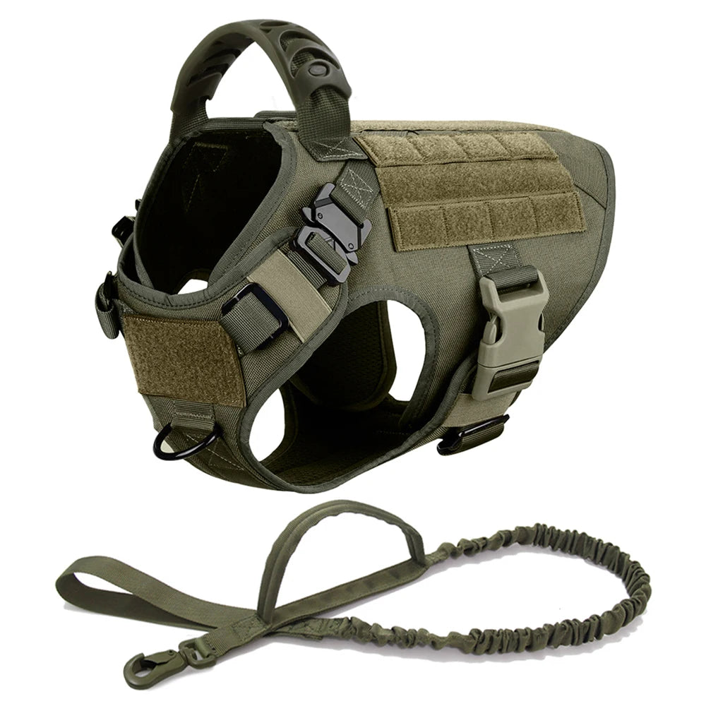 Tactical Dog Harness Leash Set for Large Dogs No Pull - Pape'sShop