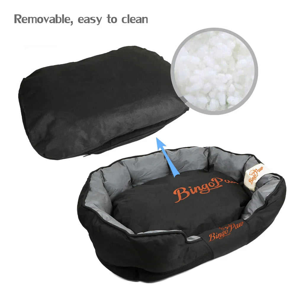Waterproof XXL XL L Orthopedic Sofa Dog Bed Pet Mat Kennel Washable Pet Puppy Basket Cushion Removable fr Small Medium Large Dog - Pape'sShop