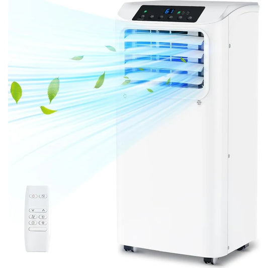 10000 BTU portable air conditioner suitable for rooms with dehumidifier fan sleep mode cooling up to 450 square feet