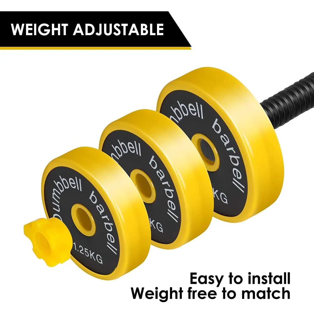 44LB Adjustable Dumbbell Barbell Weight Pair - Pape'sShop