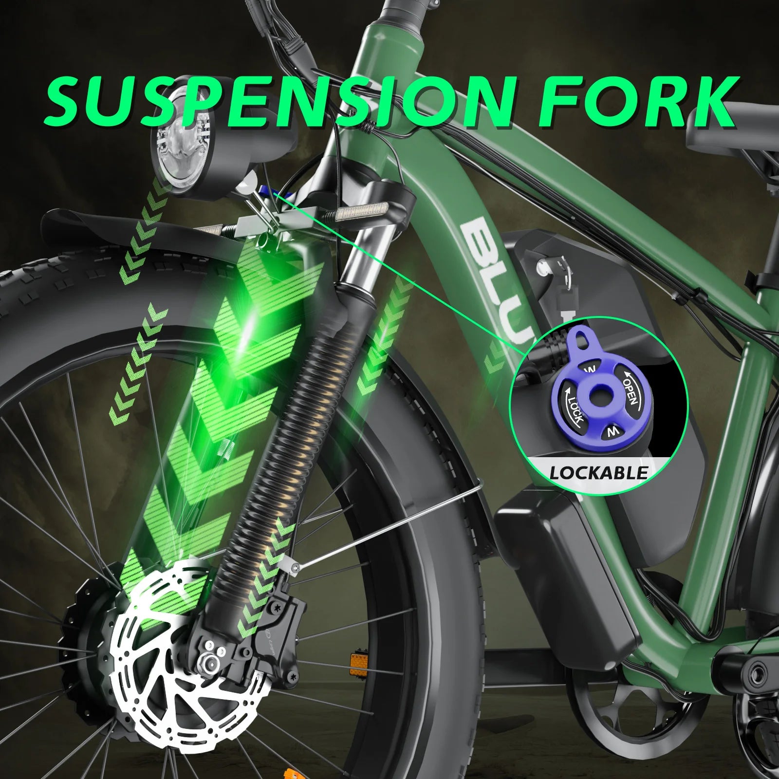48V 2000W Full Suspension E-Bike CE Certified 26 Inch - Pape'sShop