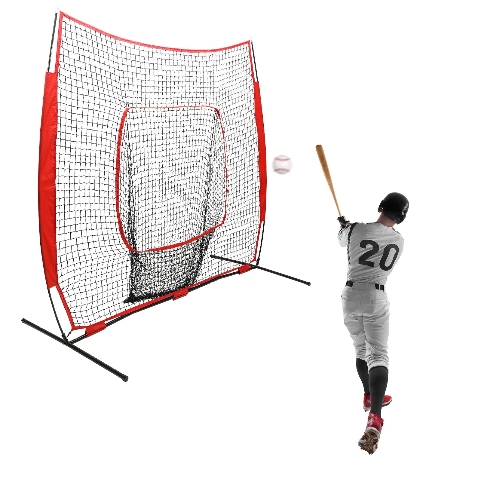 Baseball Softball Hitting Pitching Net Baseball Backstop Practice Net for Pitching Batting Catching Indoor Outdoor with CarryBag - Pape'sShop