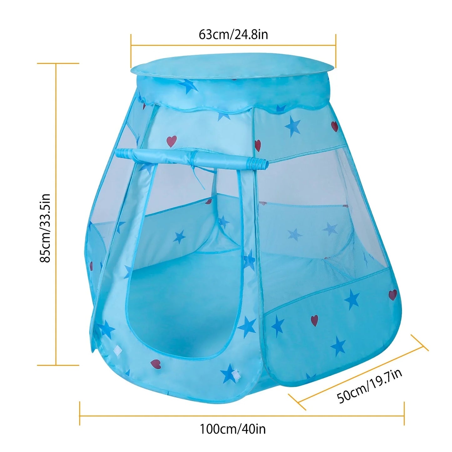 Kids Pop Up Game Tent Birthday Gift For Kids Prince Princess Toddler Play Tent Indoor Outdoor Castle Game Play Tent - Pape'sShop