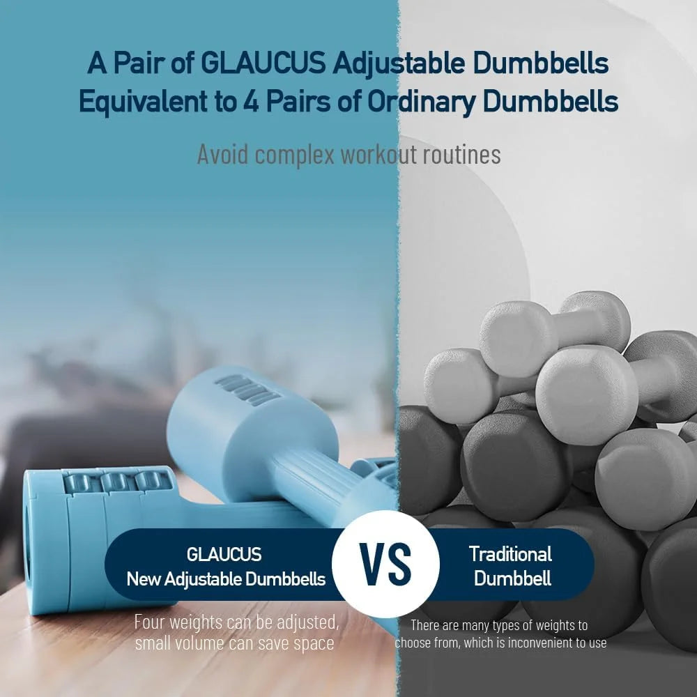 Adjustable Weight Dumbbells Set for Women Home Gym Equipment - Pape'sShop