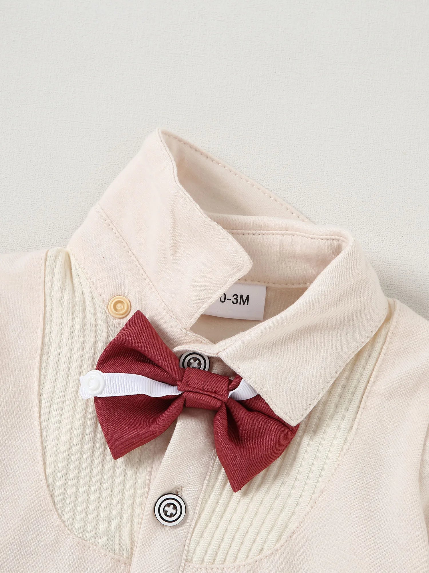 Baby Boy Clothes Wedding Outfit Suits, 0-18 Months Infant Boy Gentleman Set, Dress Shirt+Vest+Suspender Pants+Bowtie - Pape'sShop