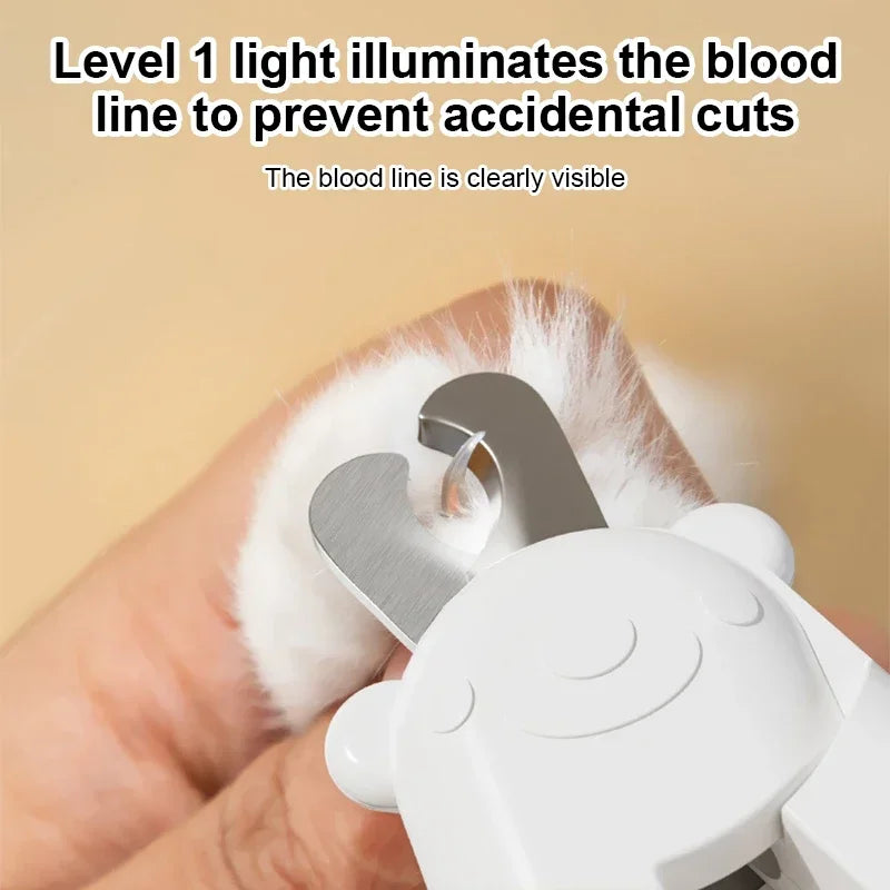 Paw Cat Nail LED Clipper Scissor Toe Nail Pet Dogs Scissor Light with Grooming - Pape'sShop