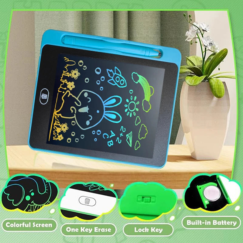 12 Pack LCD Writing Tablet for Kids, 6.5 Inch Colorful Doodle Board Drawing Tablet,toys for children，educational toys - Pape'sShop