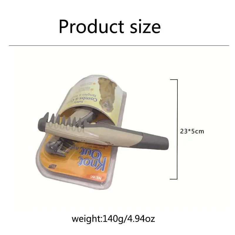 Dog Grooming Comb Quick Grooming Gilling Brush Tool for Pet Electric Cleaning Hair Cat Professional Puppy Trimmer Animal Slicker - Pape'sShop