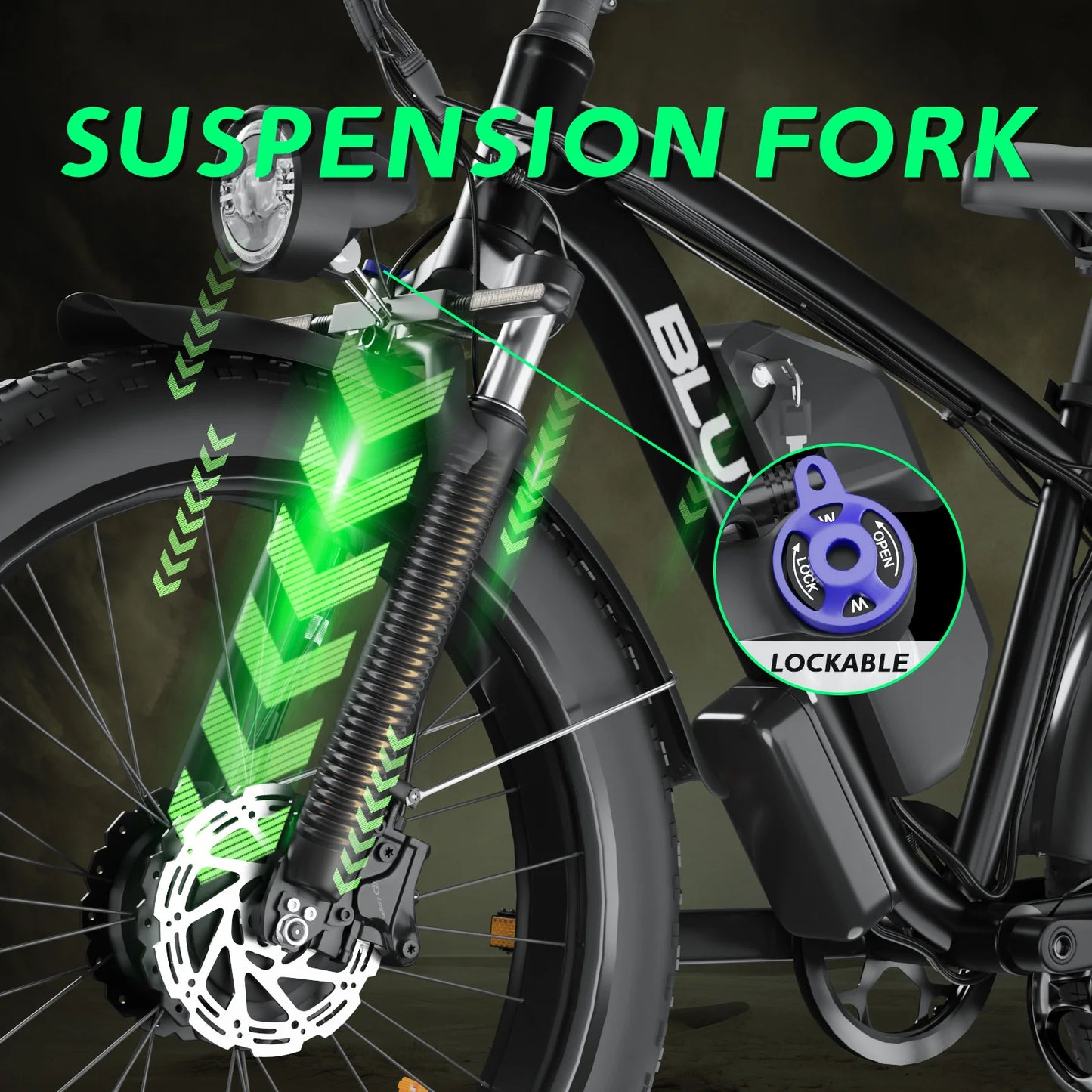 48V 2000W Full Suspension E-Bike CE Certified 26 Inch - Pape'sShop