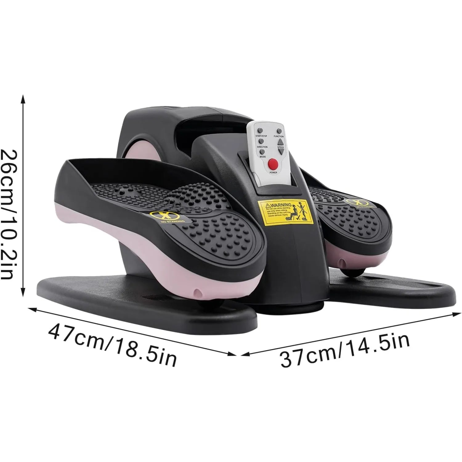 2-in-1 Seated Standing Mini Elliptical with LCD Screen Remote Control, Rehab Electric Sitting Leg Foot Pedal Exercise Equipment - Pape'sShop