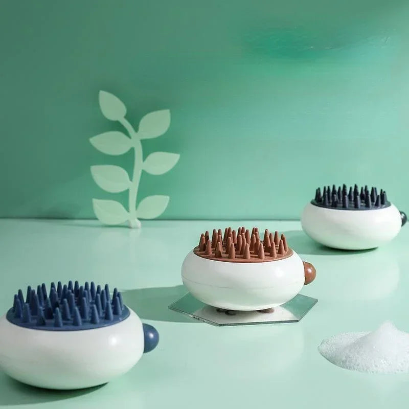 Dog Bath Brush Panda Massage Comb Pet Cat Cleaner Puppy Wash Tools Bathroom Grooming Brush Bath Supplie Dog Soft Silicone Brush - Pape'sShop