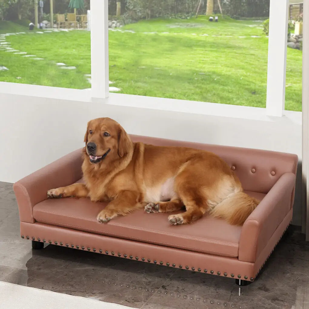 Pet Sofa Bed BingoPaw Waterproof Sofa-type Dog Bed Pet Snuggle Lounge Bed with Removable Cushion - Pape'sShop