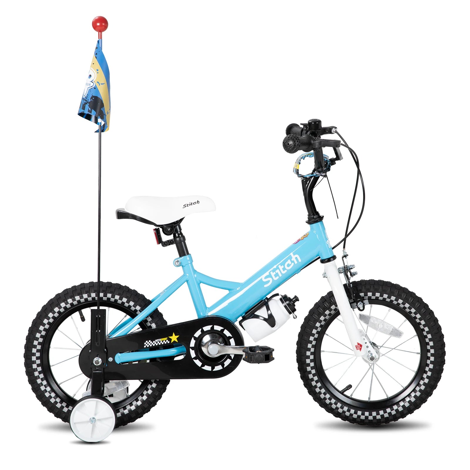 JOYSTAR Little Daisy Kids Bike for Boys Ages 2-7 Years, 12 14 16 InchBoys Bike with Flag & Number Plate - Pape'sShop