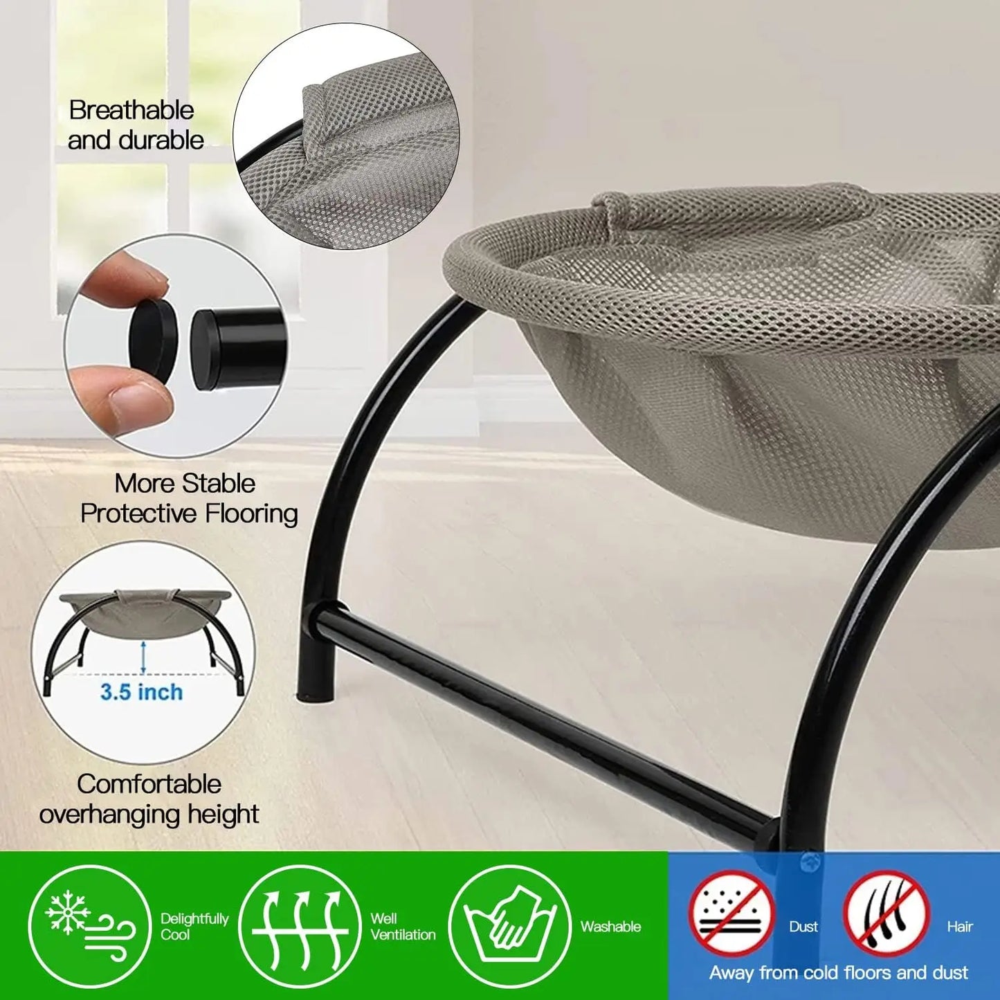 Cat Bed Pet Hammock Bed, Pet Sleeping Bed, Washable Comfortable Stable Cat Pet Sofa Bed - Pape'sShop