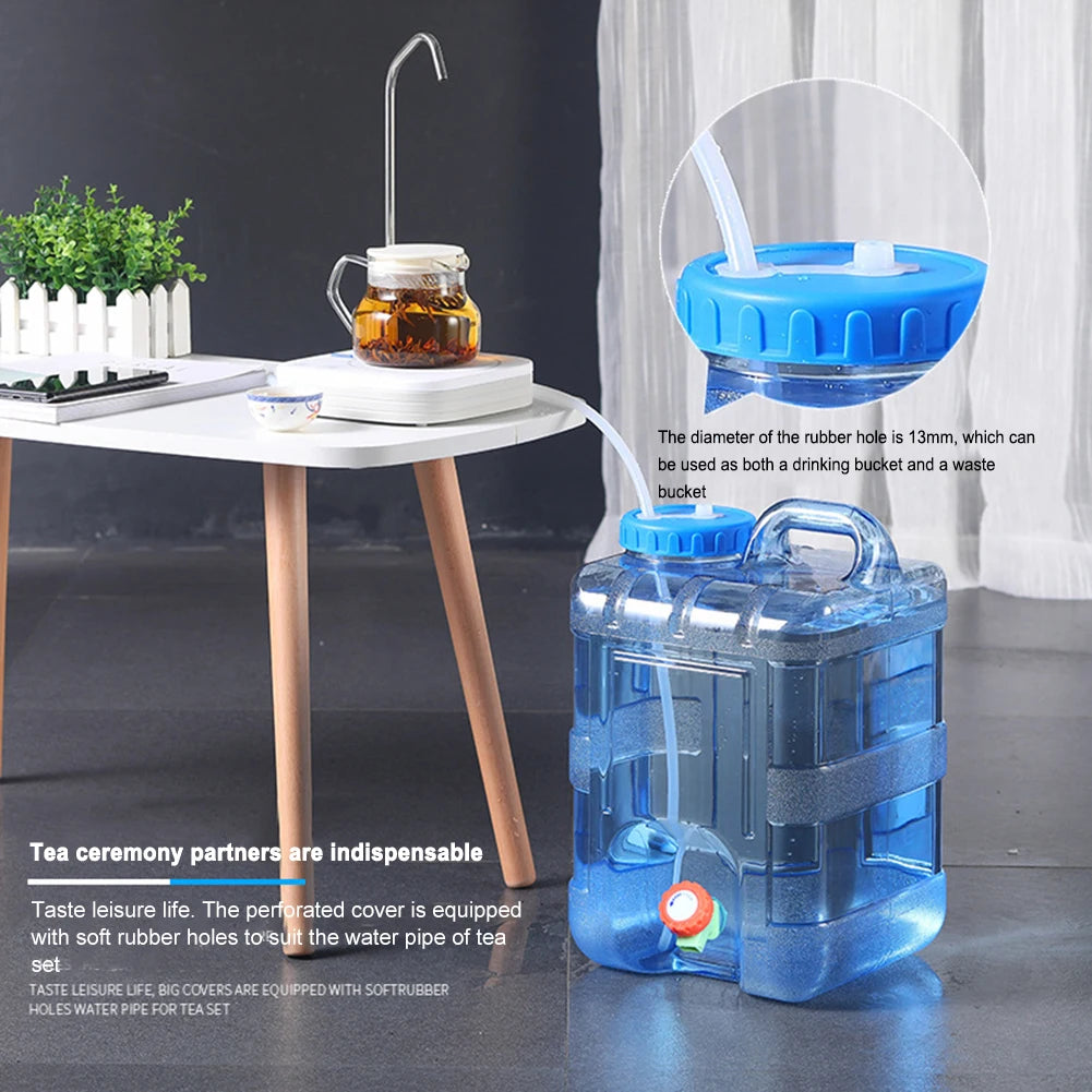 18/20/22L Camping Water Container Food Grade Portable Water Tank Large-Capacity with Faucet Outdoor Fishing Hiking Accessories - Pape'sShop