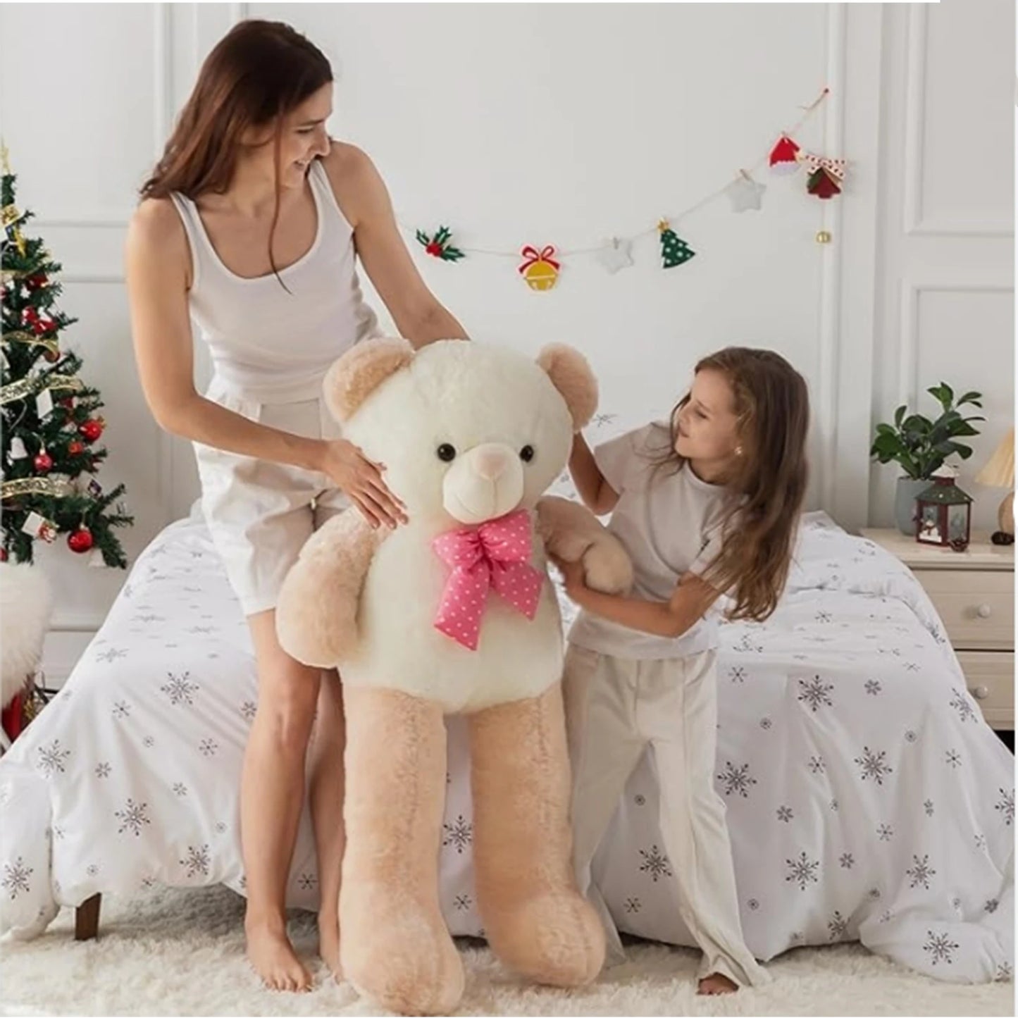 Big Teddy Bear 4 Feet Jumbo Stuffed Animals,Giant Stuffed Teddy Bear Plush Toy,Birthday,Christmas,Valentine's Day 47 Inch - Pape'sShop