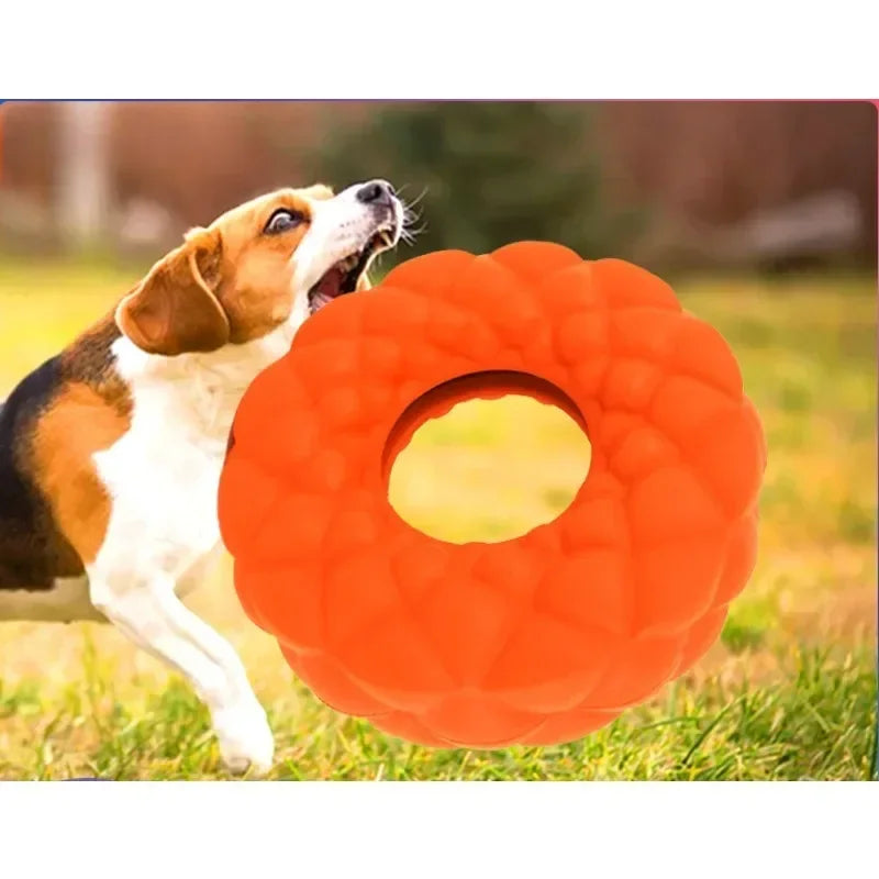 Pet Dog Chewing Toy Foraging Plate Rubber Ring Leak Feeder - Pape'sShop