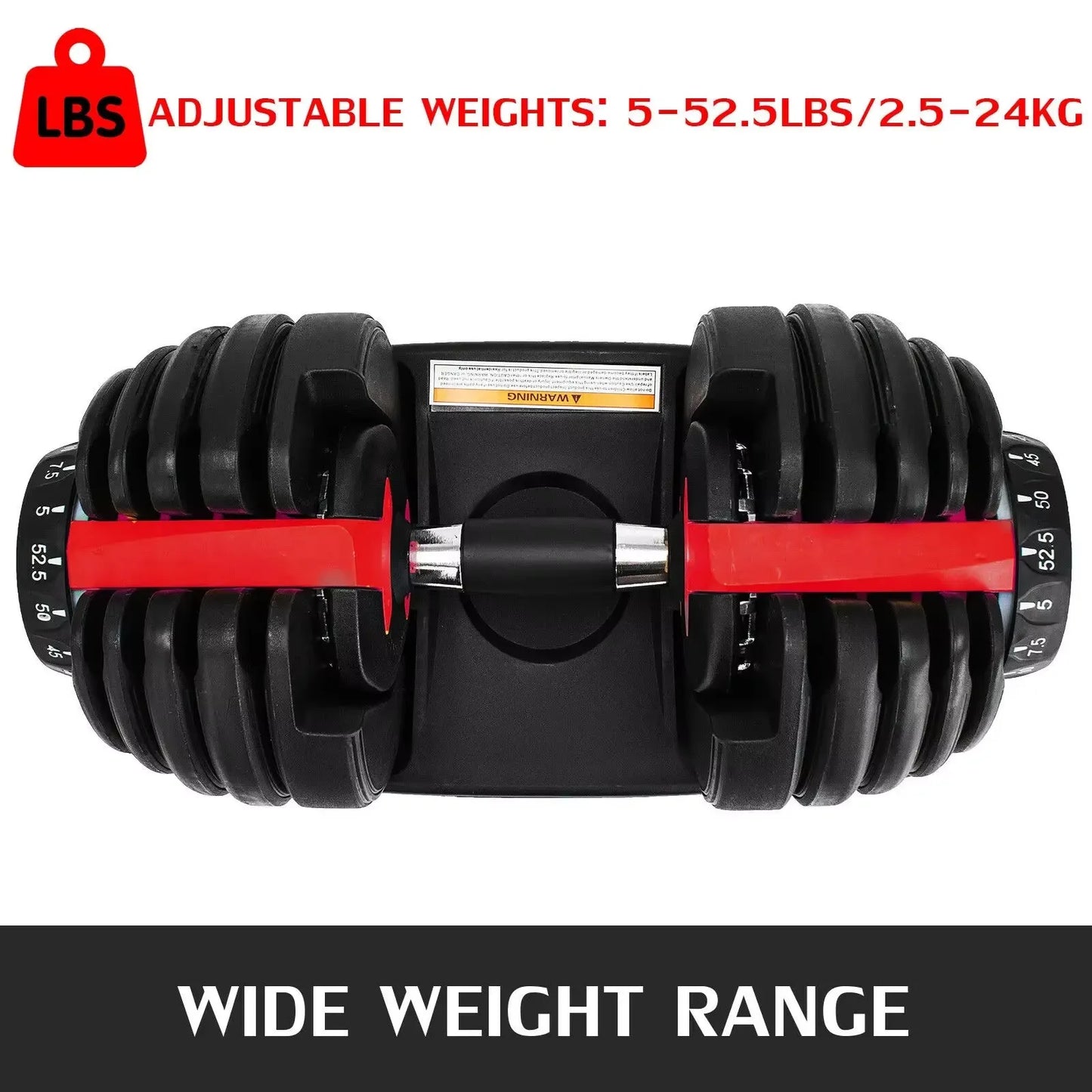 SIHAO Adjustable Dumbbell 24/40 KG 52.5/90 LBS Fitness Equipment - Pape'sShop