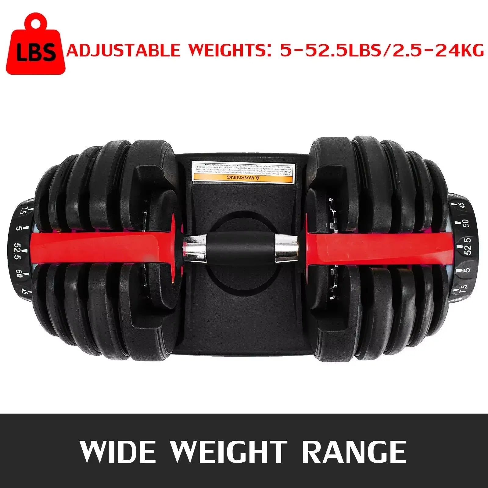 SIHAO Adjustable Dumbbell 24/40 KG 52.5/90 LBS Fitness Equipment - Pape'sShop