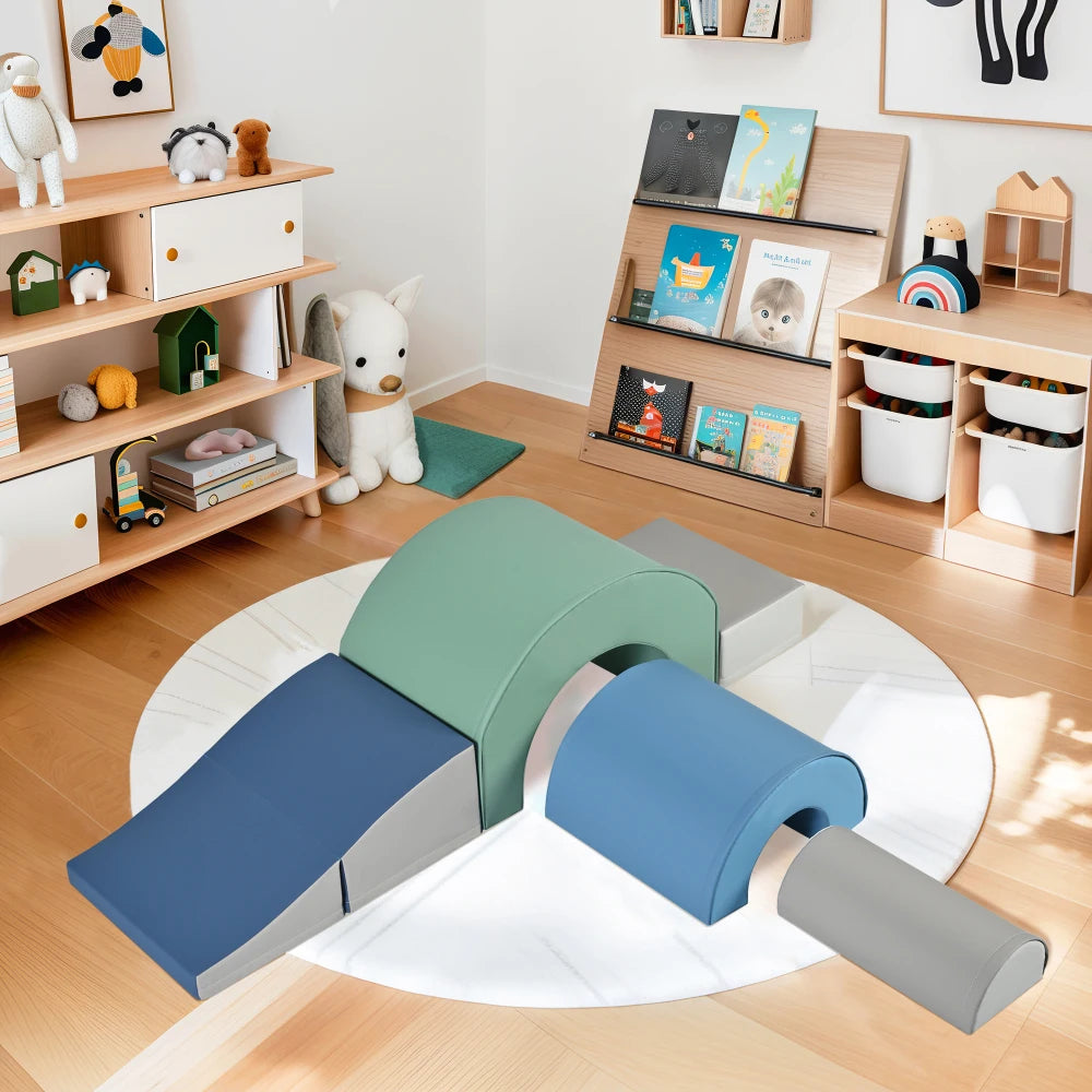 5-Piece Kids Climbing Toys for Toddlers, Foam Climbing Blocks for Babies, Kids Crawling and Climbing Indoor Active Play