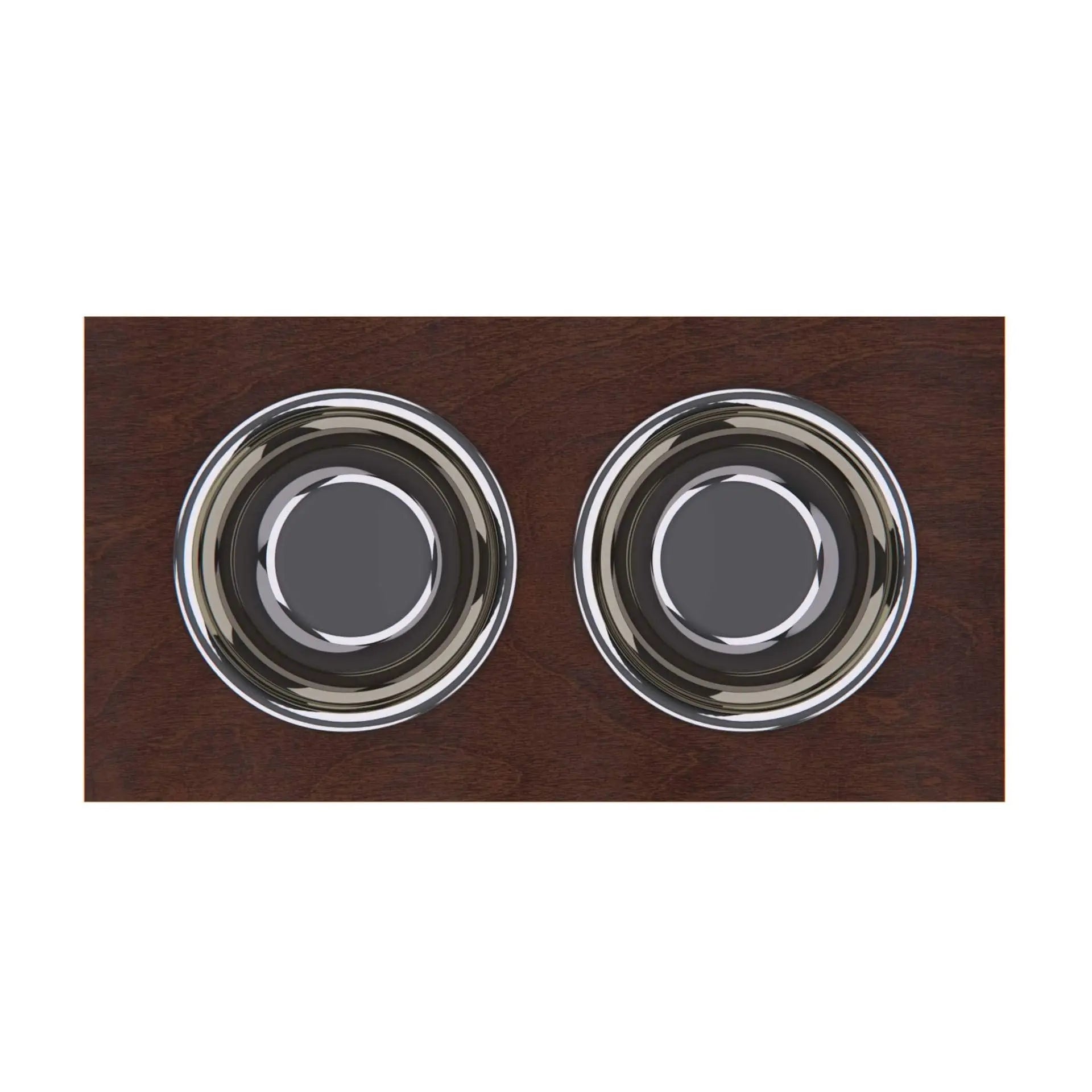 Raised Dog Bowl Stand with Internal Storage Elevated Dog Bowls with Double Stainless Steel Dish Separate Design - Pape'sShop