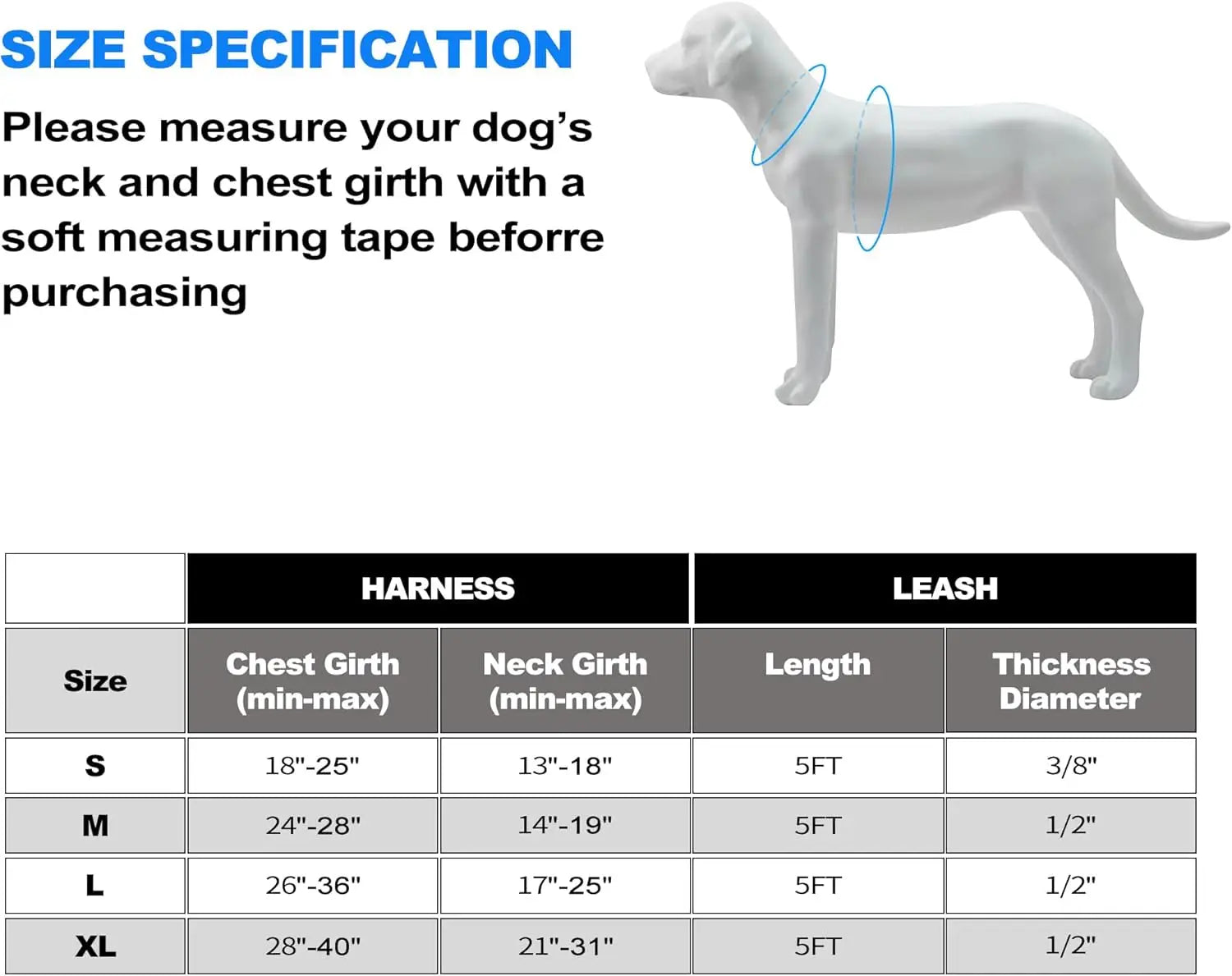 Heavy Duty Tactical Dog Harness for Large Dogs, No Pull Adjustable Pet Harness Reflective Service Training Easy Control - Pape'sShop