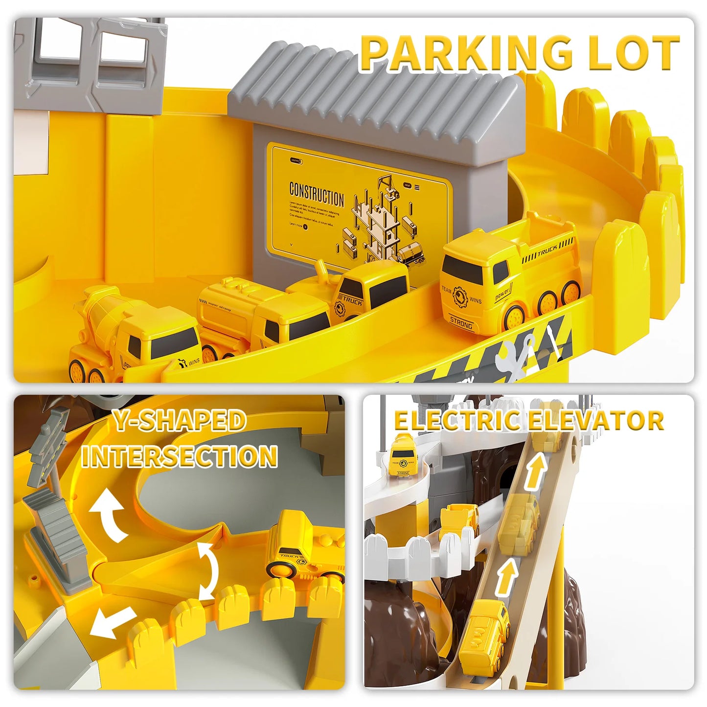 Electric Mountain Track Cars Toys Sets Construction Truck Children Toys Interactive Train Kids Educational Toys Birthday Gifts - Pape'sShop