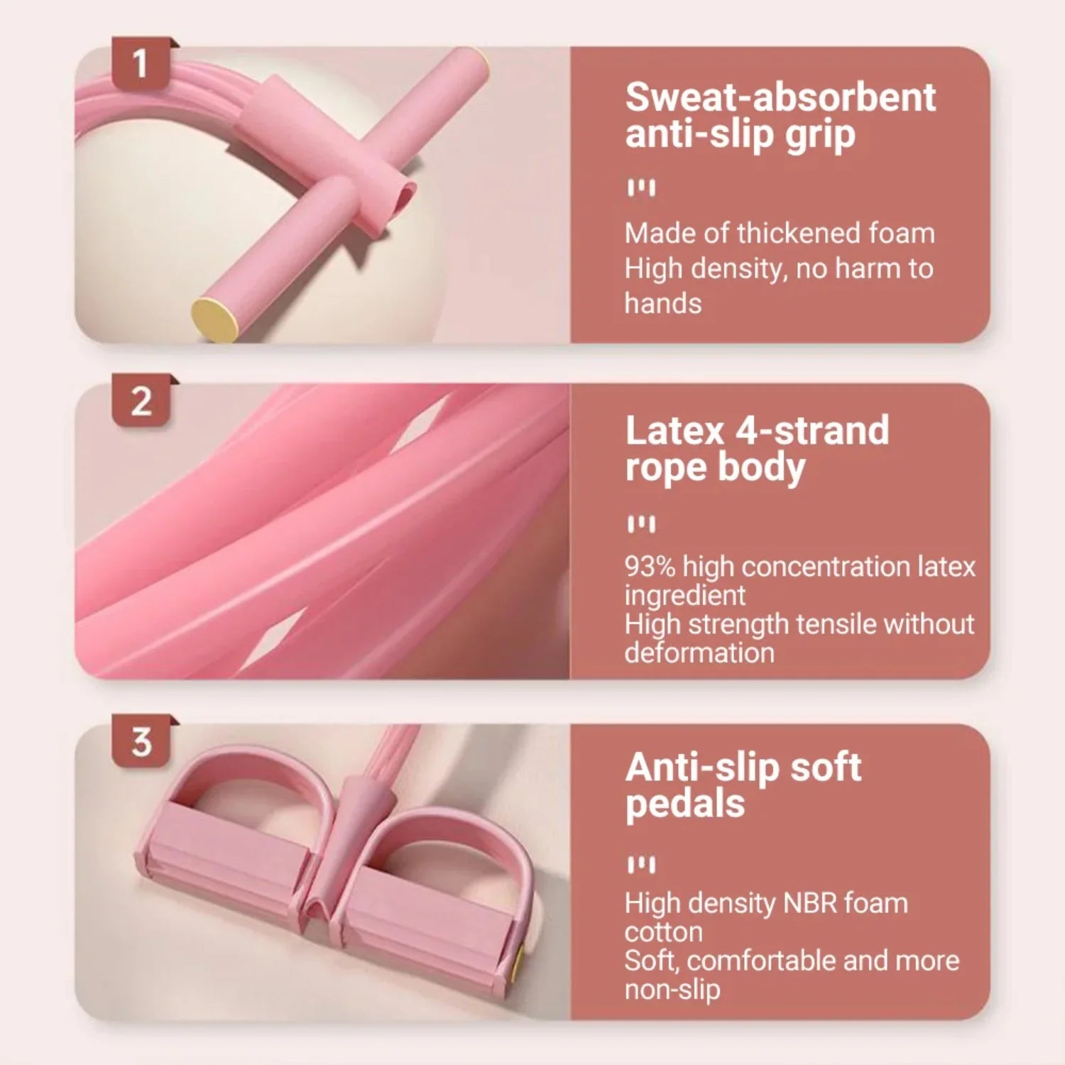 6-Tube Resistance Bands Yoga Pedal Puller Band Fitness Equipment - Pape'sShop