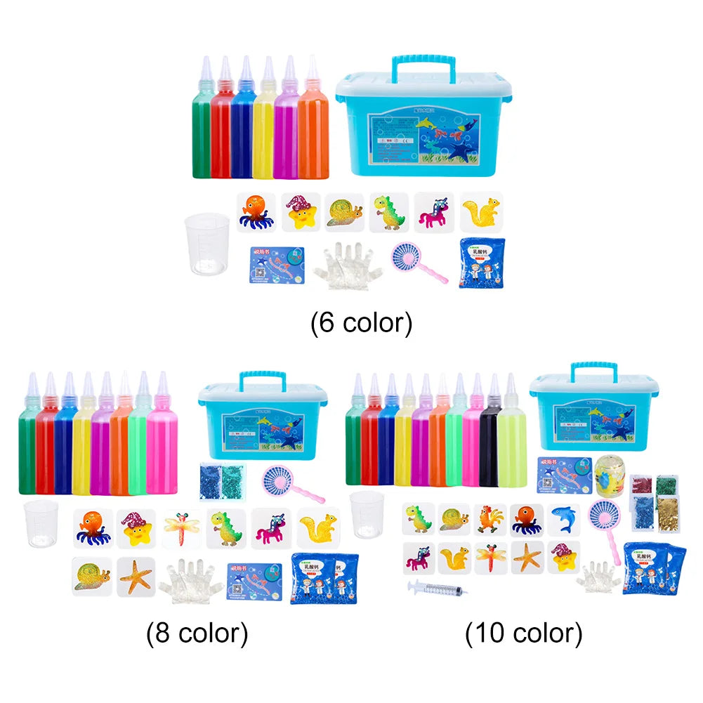 DIY Magic Water Elf Toys Kids Handmade Craft Painting Stickers Fairy Gel Ocean Mold Montessori Education Toys Children Gift - Pape'sShop