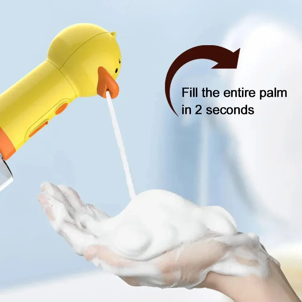Handhold Electric Pet Foam Machine Yellow Duck Bath Foaming Launcher Usb Charging Automatic Soap Dispenser For Cat Dog Bathing - Pape'sShop