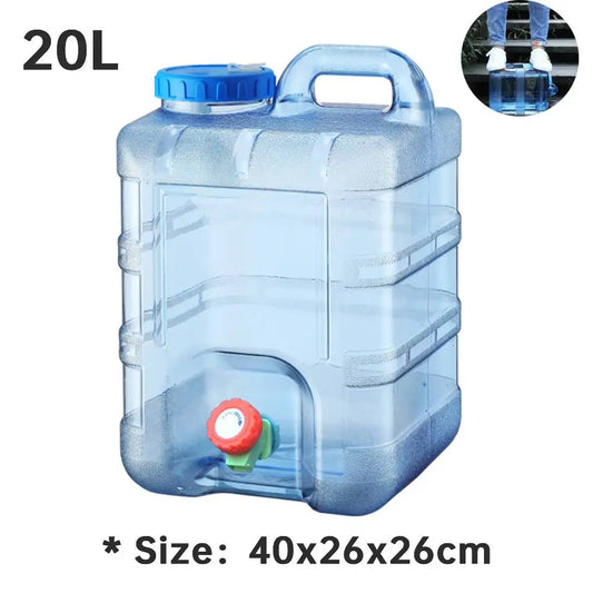 18/20/22L Camping Water Container Food Grade Portable Water Tank Large-Capacity with Faucet Outdoor Fishing Hiking Accessories - Pape'sShop