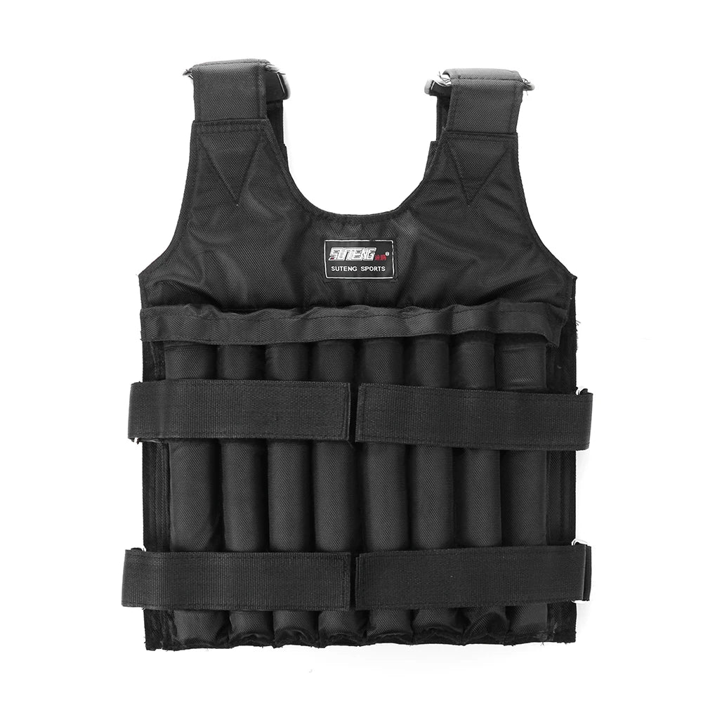 3/15/20/35/50kg Loading Weight Vest Jacket Sand Clothing for Running Training Fitness Equipment Adjustable Waistcoat Jackets - Pape'sShop