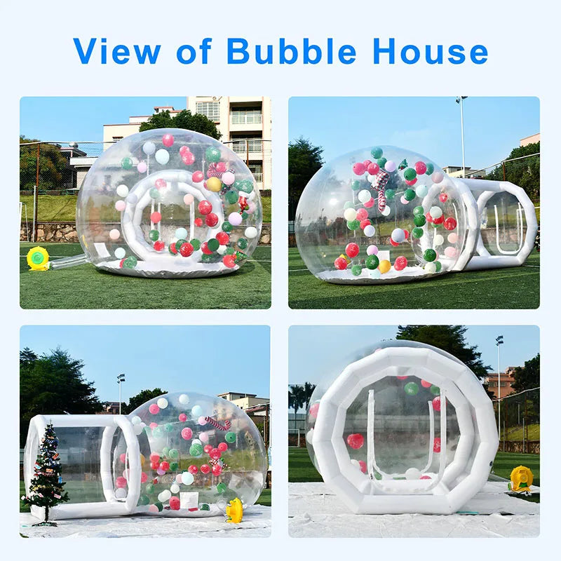 Clear Inflatable Crystal Dome Bubble Tent 10ft Clear Dome Inflatable Bubble Kids Balloon House Party Balloons - Pape'sShop