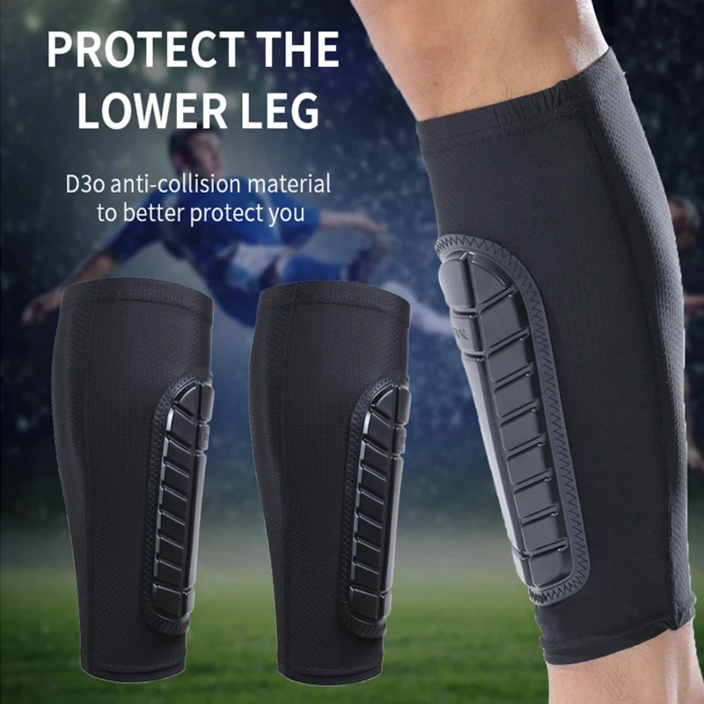 Sports Football Shin Guards Compression soccer - Pape'sShop