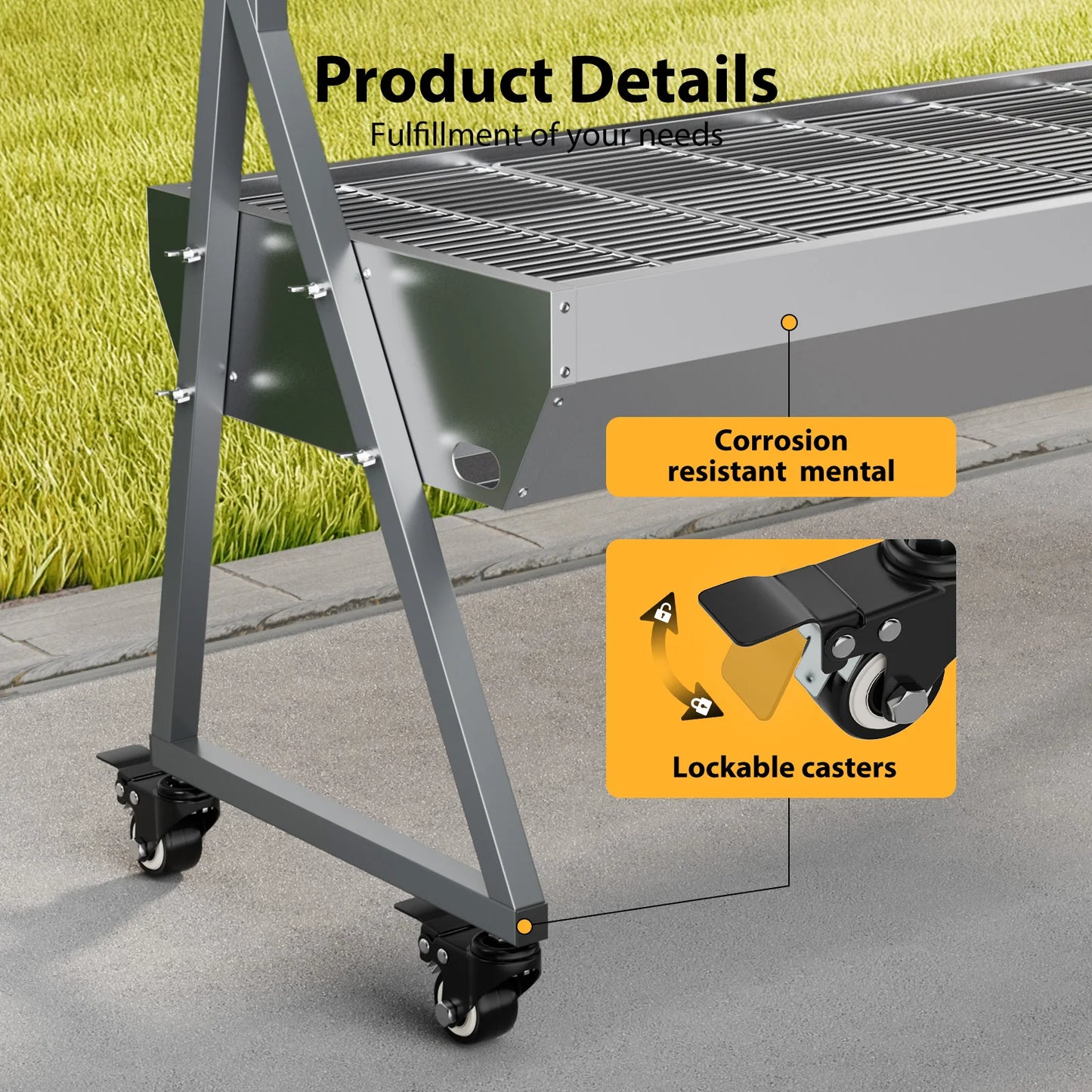 Charcoal Barbecue Automatic Rotisserie Grill Portable Pig BBQ Lamb Mini Electric Charcoal Spit Roaster with 25W Motor Rotisserie