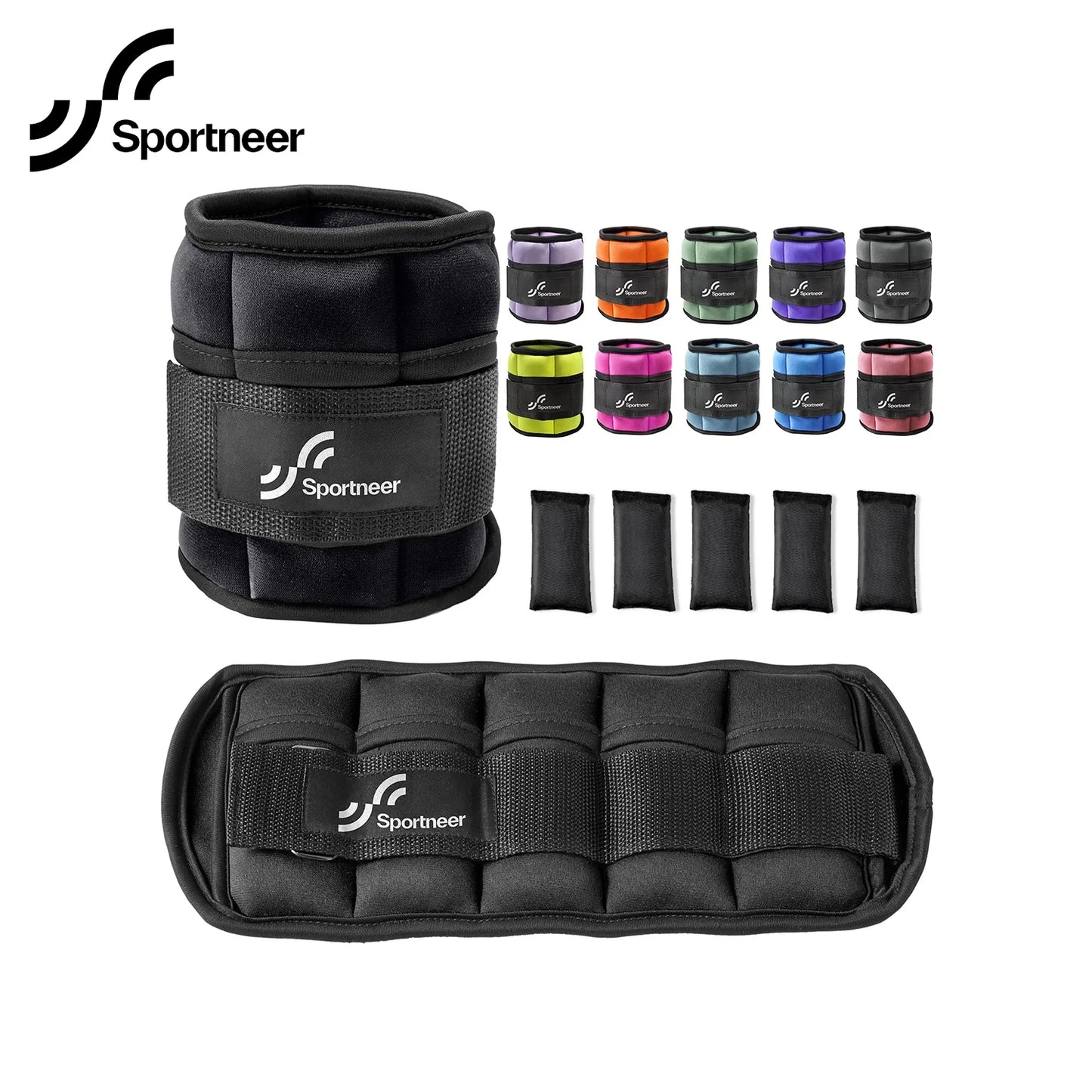 Sportneer Adjustable Ankle Weights 10lb Set for Workout - Pape'sShop