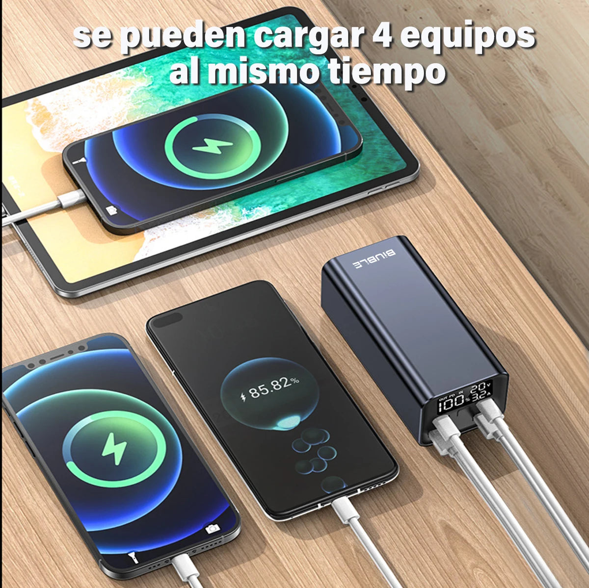 65W Mobile Power Bank 30000mAh Type-C Plug Fast Charging - Pape'sShop