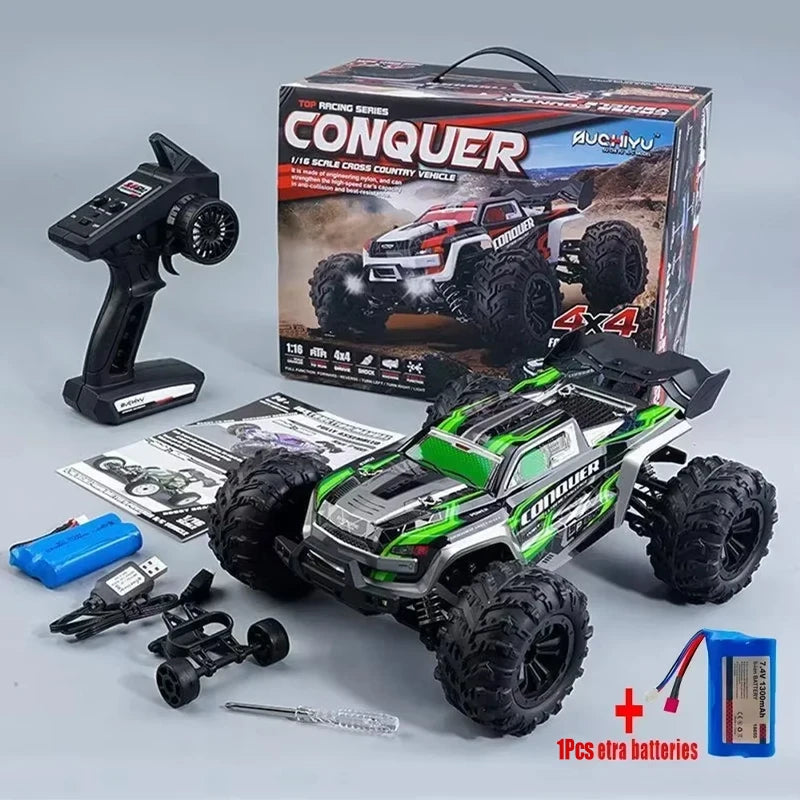 WLtoys 1:16 Scale Large RC Car 50km/h High Speed 4WD Children Toy for Boys Remote Control Car 2.4G Off Road Monster Truck RC Toy - Pape'sShop