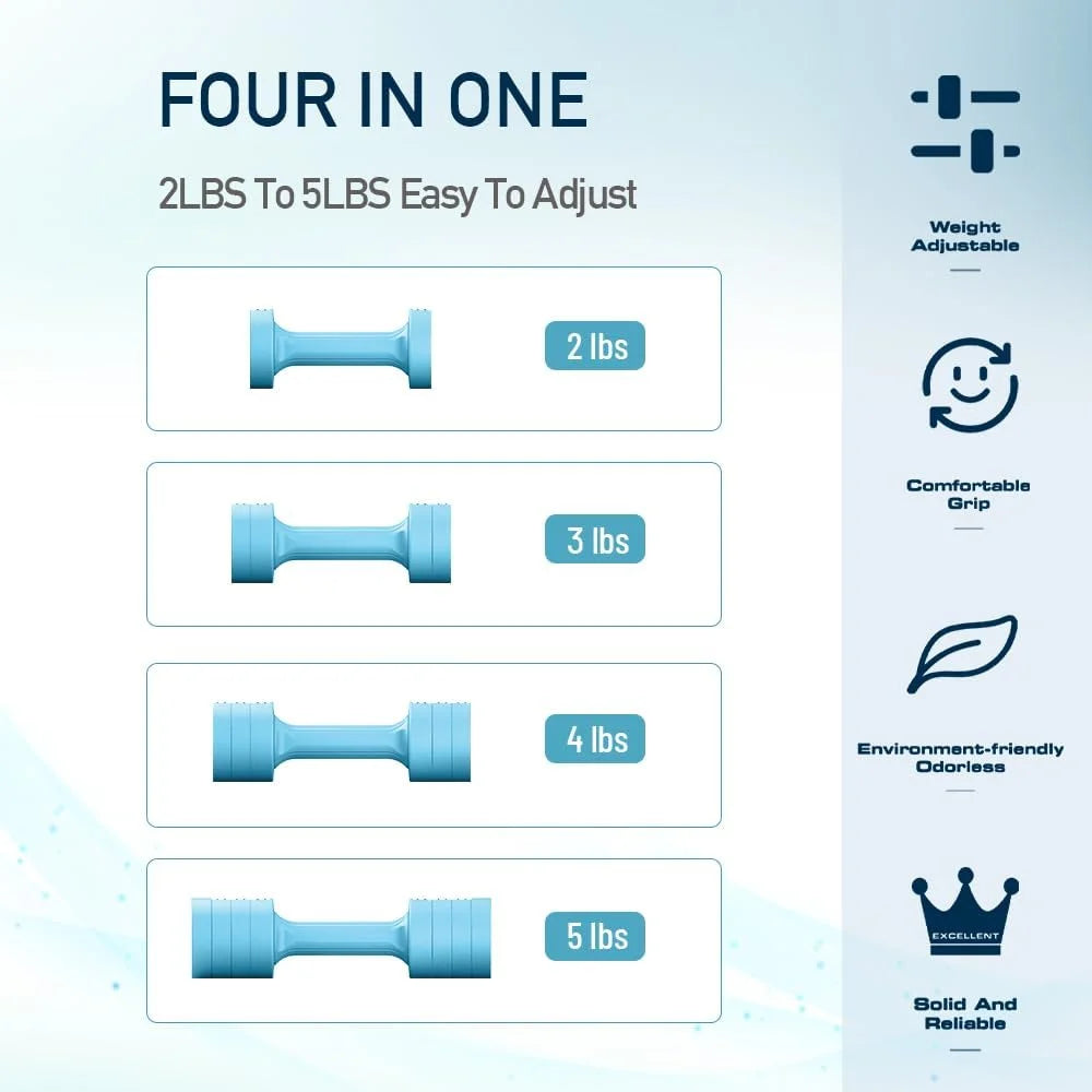 Adjustable Weight Dumbbells Set for Women Home Gym Equipment - Pape'sShop