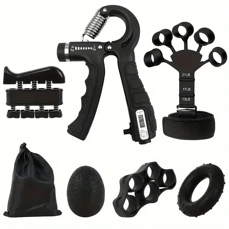 Seven-Piece Fitness Grip Set Finger Training Equipment - Pape'sShop