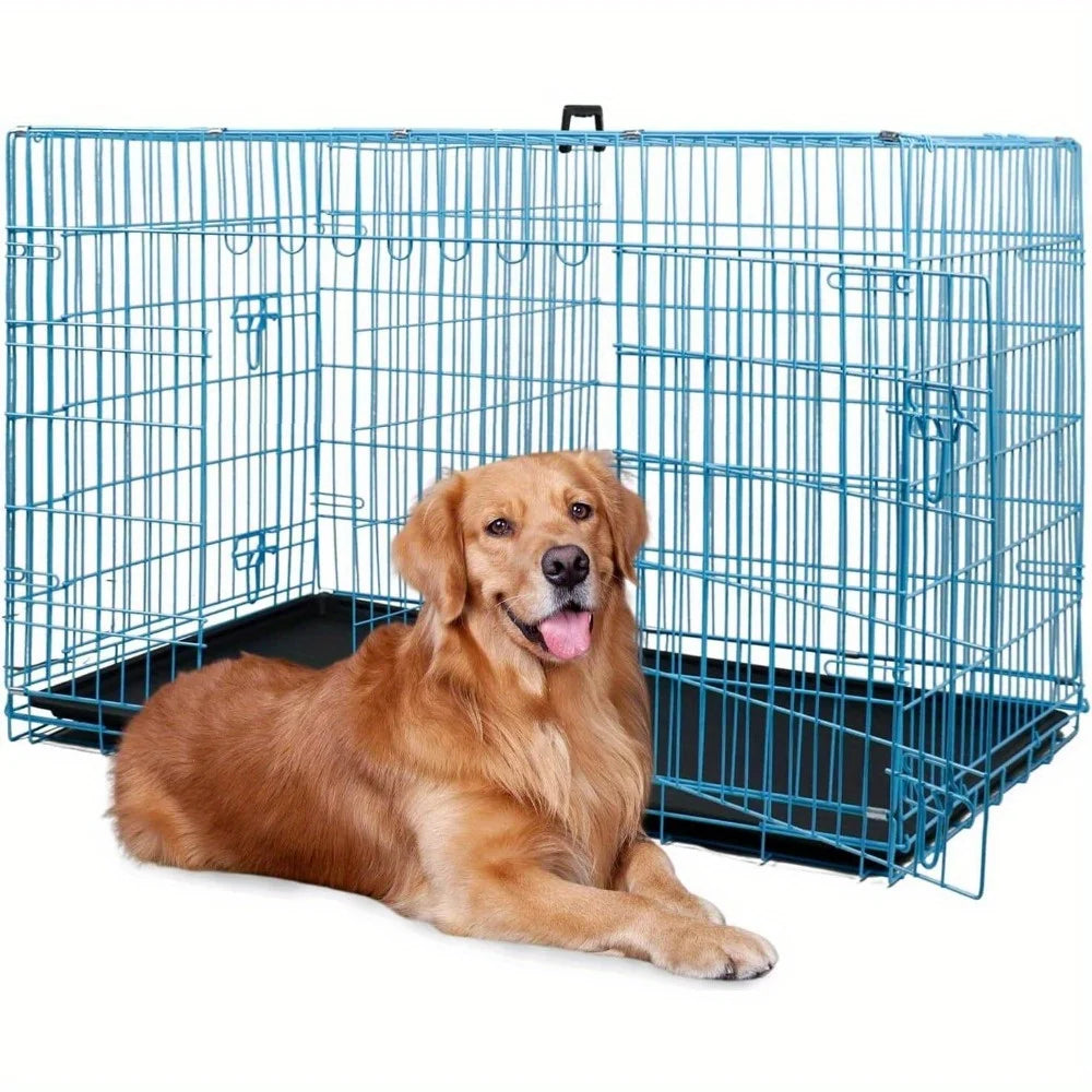 Folding wire kennel for large dog crate - Pape'sShop